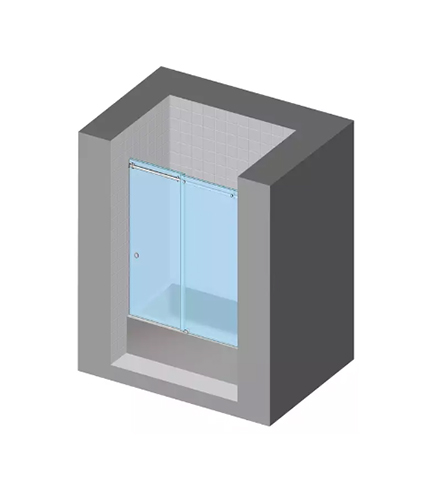 Tub enclosure · sliding door (2 panels)
